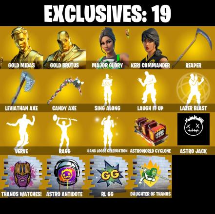 148 SKINS π Gold Midas π Gold Brutus π Major Glory π Keri Commander π Joey π Predator π Kymera π Spectra Knight π 850 VB (PC/PSN/XBOX) PARENTAL CONTROL β image 1