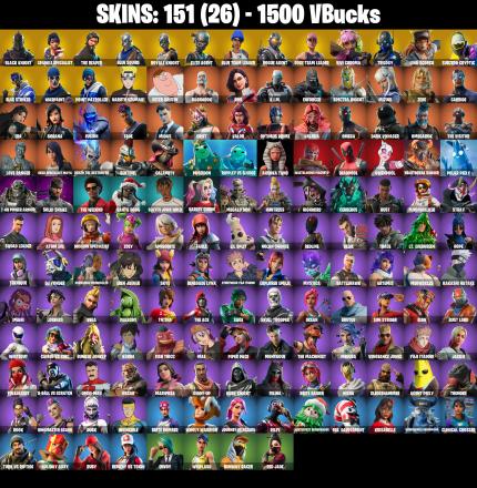 151 SKINS ✨ Black Knight ✨ Sparkle Specialist ✨ The Reaper ✨ Blue Squire ✨ Royale Knight ✨ Elite Agent ✨ Blue Team Leader ✨ Rogue Agent ✨ 1500 VB (PC/PSN/XBOX) OG STW — image 2