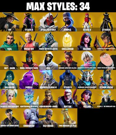 151 SKINS ✨ Black Knight ✨ Sparkle Specialist ✨ The Reaper ✨ Blue Squire ✨ Royale Knight ✨ Elite Agent ✨ Blue Team Leader ✨ Rogue Agent ✨ 1500 VB (PC/PSN/XBOX) OG STW — image 3