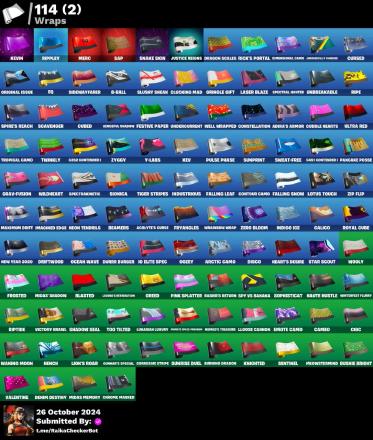155 SKINS | ELITE AGENT | OG STW | LARA CROFT | BATMAN | OMEGA | MERRY MINT AXE | LEVIATHAN AXE | TAKE THE L | 1k vb — image 6