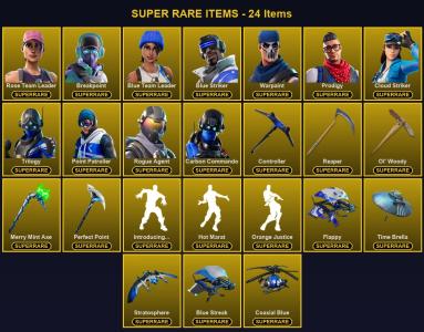 🎮 158 Skins ⚡ Lvl 1745 | Rose Team Leader | Breakpoint | Blue Team Leader 🏆 160 Wins — Fortnite account listing