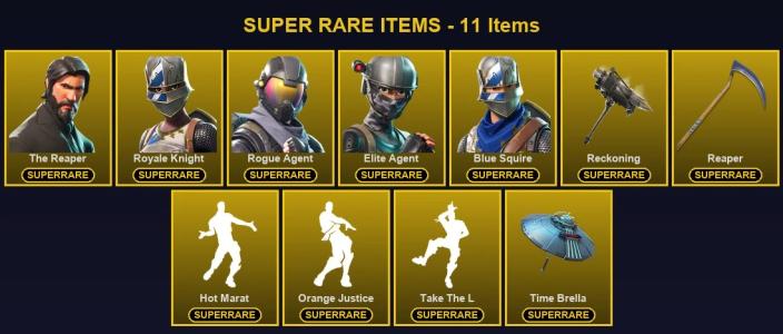 ๐ฎ 161 Skins ๐ 700 V-Bucks โก Lvl 2101 | The Reaper | Royale Knight | Rogue Agent ๐ 241 Wins โ Fortnite account listing