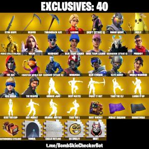 ✅166 Skins✅ The Reaper , Laugh It Up , Hot Marat , Fishstick (World Cup)