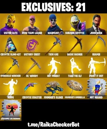 168 SKINS | OG STW | Lara Croft | Victor Elite | John Wick | Reaper | Crowbar | Take The Elf | Blaze | [PC/PSN/XBOX] | 1175 VB — image 3
