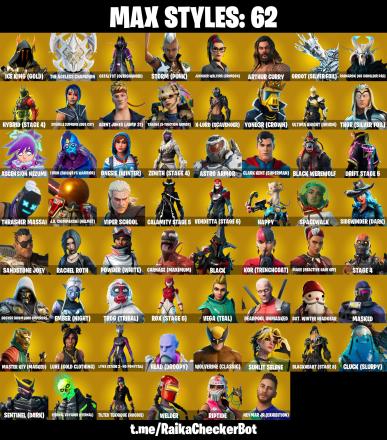 168 SKINS | OG STW | Lara Croft | Victor Elite | John Wick | Reaper | Crowbar | Take The Elf | Blaze | [PC/PSN/XBOX] | 1175 VB — image 2