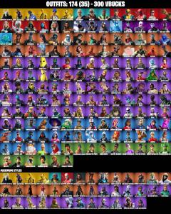 174 SKINS | MIDAS (FULLY GOLDEN) , ROGUE AGENT , RAGNAROK (STAGE 6) , GHOUL TROOPER , REAPER AXE , BLUE TEAM LEADER , BLUE STRIKER | CHANGEABLE EMAIL — Fortnite account listing