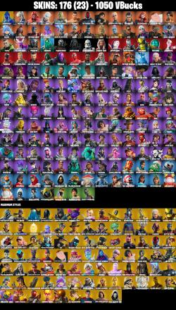176 SKINS π Andromeda π Mizuki π Valeria π Snap π Spectra Knight π Menace π The Foundation π Era π 1050 V-Bucks (PC/PSN/XBOX) PARENTAL CONTROL β image 2