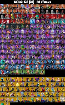 178 SKINS ✨ Renzo the Destroyer ✨ Ronin ✨ Joey ✨ Optimus Prime ✨ Nezumi ✨ Kymera ✨ Torin ✨ Spectra Knight ✨ Era ✨ Twyn ✨ Kado Thorne ✨ 50 V-Bucks (PC/XBOX) — image 2