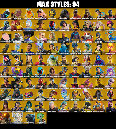 179 SKINS π Renegade Raider π Naruto Uzumaki π Lina Scorch π Subzero Cryptic π Era π Joey π Predator π The Imagined π Snap π 50 V-Buck (PC/PSN/XBOX) PARENTAL CONTROL β image 3