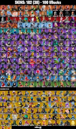 182 SKINS ✨ Valeria ✨ The Origin ✨ Malik ✨ Era ✨ The Ageless ✨ Twyn ✨ Hades ✨ Snap ✨ Paradigm (Reality-659) ✨ Optimus Prime ✨ 100 V-Bucks (PC/XBOX) PARENTAL CONTROL — image 2