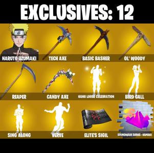 187 SKINS 💙 Naruto Uzumaki 💙 Valeria 💙 Snap 💙 Spectra Knight 💙 Menace 💙 The Foundation 💙 Dynamo Dancer 💙 850 V-Bucks (PC/PSN/XBOX) PARENTAL CONTROL — Fortnite account listing