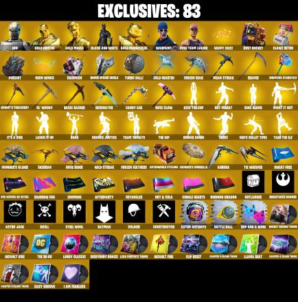 🎆188 SKINS ⚡️PC/PSN/XBOX/NINTENDO⚡️ RAGE 👑 EON 👑 ROGUE SPIDER KNIGHT 👑 OG STW 👑 SPIDERMAN 👑 MIDAS (FULLY GOLDEN) 👑 RAGNAROK (STAGE 6) ⚡️MAIL CHANGEABLE #L024 — image 1
