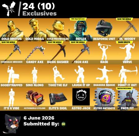 195 skins | Gold Midas + Lara Croft + Candy Axe + Reflex + Omegarok + Ultima Knight + STW #FD2E02 — image 2