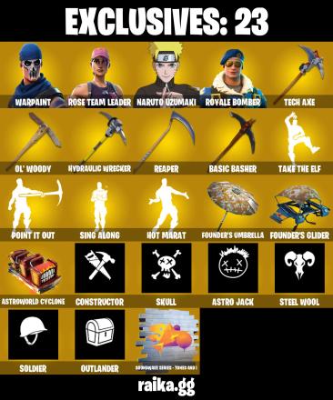 199 SKINS ✨ Naruto Uzumaki ✨ Royale Bomber ✨ Valeria ✨ Ultima Knight ✨ The Origin ✨ Blackheart ✨ Vendetta ✨ Oppressor ✨ 100 VB (PC/XBOX) — image 1