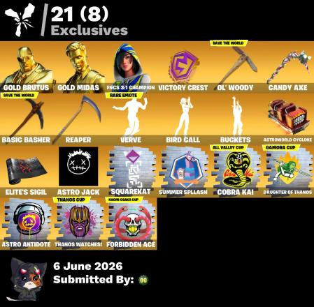 202 skins | Gold Midas + Candy Axe + Omegarok + STW #CD7E2E — image 2