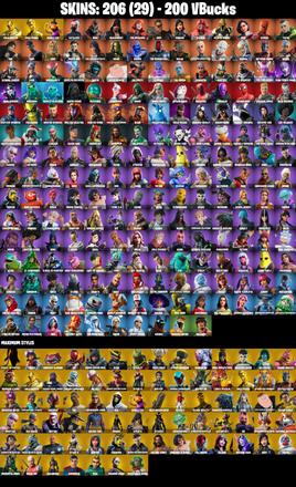 206 SKINS ✨ Gold Brutus ✨ Gold Midas ✨ WORLD CUP ✨ Catalyst ✨ Ruin ✨ Blackheart ✨ The Imagined ✨ Joey ✨ Sorana ✨ 200 VB (PC/PSN/XBOX) — image 2