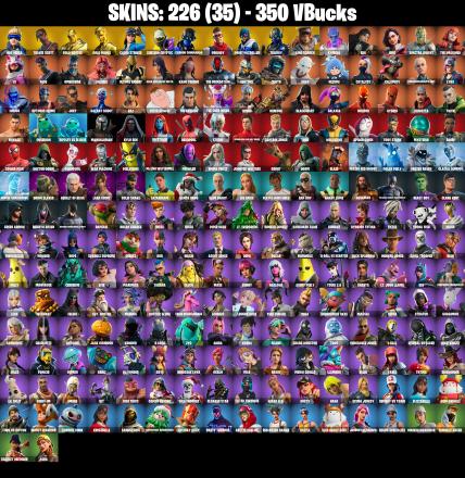226 SKINS ✨ Travis Scott ✨ Neo Versa ✨ Gold Brutus ✨ Gold Midas ✨ Cloud Striker ✨ Subzero Cryptic ✨ Carbon Commando ✨ 350 V-Bucks (PC/PSN/XBOX) PARENTAL CONTROL — image 2