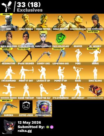 🔥 228 Skins 🌟 Leviathan Axe + Eon 💥 Naruto Uzumaki + BTS Emotes — image 1