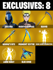 238 SKINS ✨ Renegade Raider ✨ Sultura ✨ Naruto Uzumaki ✨ Frostbite ✨ Raz ✨ Spectra Knight ✨ Torin ✨ The Origin ✨ 1350 VB (PC/PSN/XBOX) — Fortnite account listing