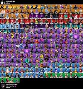 💎 259 skins 💎 IKONIK 🧿 NEO VERSA 🧿 GOLD MIDAS 🧿 GOLD BRUTUS 🧿 VIVI CHROMA 🧿 SUBZERO CRYPTIC 🧿 SULTURA 🧿 FIXER 🧿 CLOUD STRIKER 🧿 MIZUKI 🧿100 VB 🧿 — Fortnite account listing