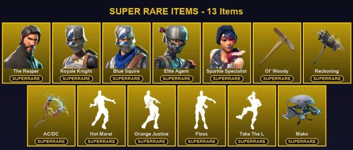 ๐ฎ 36 Skins ๐ 1450 V-Bucks โก Lvl 505 | The Reaper | Royale Knight | Blue Squire ๐ 412 Wins โ Fortnite account listing