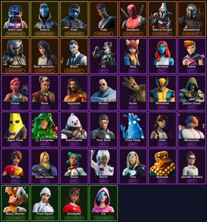 ๐ฎ 39 Skins ๐ 400 V-Bucks โก Lvl 659 | Astro Jack | Sultura | Fixer ๐ 46 Wins โ image 2