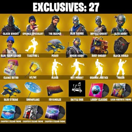 🎆40 SKINS ⚡️PC/PSN/XBOX⚡️ BLACK KNIGHT 👑 SPARKLE SPECIALIST 👑 THE REAPER 👑 BLUE SQUIRE 👑 ROYALE KNIGHT 👑 ELITE AGENT ⚡️ 950 VB 📧 FULL ACCESS #L412 — image 1