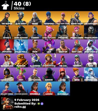 40 SKINS | The Reaper | Elite Agent | OG STW | Mako | 800 Vbucks — image 2