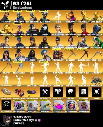 ๐ฅ 429 Skins ๐ Leviathan Axe + Arcane Jinx ๐ฅ Take The L + BTS Emotes โ image 1