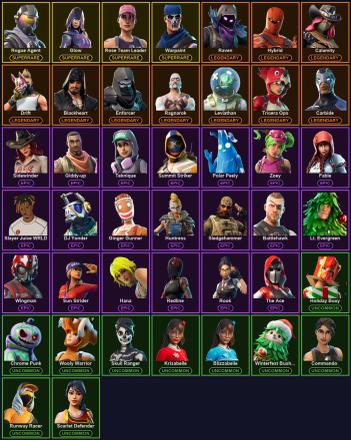 🎮 44 Skins 💎 500 V-Bucks ⚡ Lvl 839 | Rogue Agent | Glow | Rose Team Leader 🏆 74 Wins — image 2