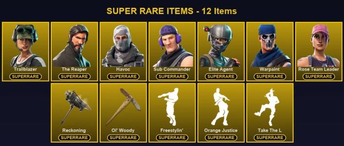 🎮 47 Skins 💎 900 V-Bucks ⚡ Lvl 349 | Trailblazer | The Reaper | Havoc 🏆 117 Wins — Fortnite account listing