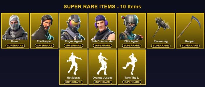 🎮 48 Skins 💎 300 V-Bucks ⚡ Lvl 728 | Havoc | The Reaper | Rogue Agent 🏆 109 Wins — Fortnite account listing