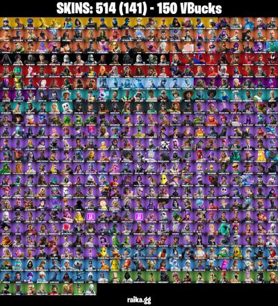 ๐ 514 skins ๐ OG STW ๐ข Master Chief ๐ข Neo Versa ๐ข Travis Scott ๐ข Astro Jack ๐ข Gold Midas ๐ข Gold Brutus ๐ข Cloud Striker ๐ข FNCS 3:1 Champion ๐ข 150 VB ๐ข โ image 1