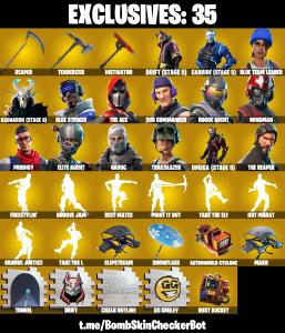 ✅66 Skins✅ Mako , The Reaper , Omega (Stage 5) , Hot Marat , Elite Agent , Take The L