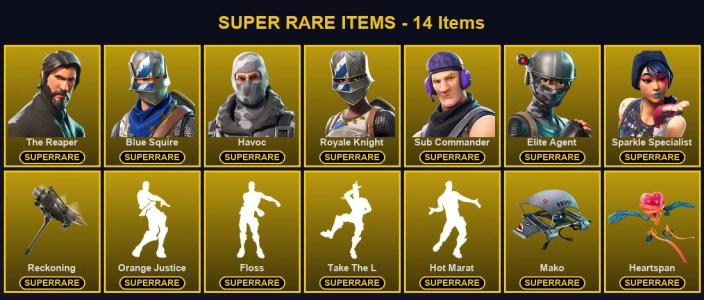 🎮 66 Skins 💎 100 V-Bucks ⚡ Lvl 819 | The Reaper | Blue Squire | Havoc 🏆 175 Wins — Fortnite account listing
