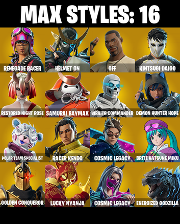[66 SKINS] 🌸 IKONIK 🌸 Pyreheart 🌸 Sonic the Hedgehog 🌸 Hatsune Miku 🌸 Laufey 🌸 Snow Miku 🌸 Tour Ready Lil Tecca 🌸 Neko Hatsune Miku 🌸 (PC/PSN) — image 3