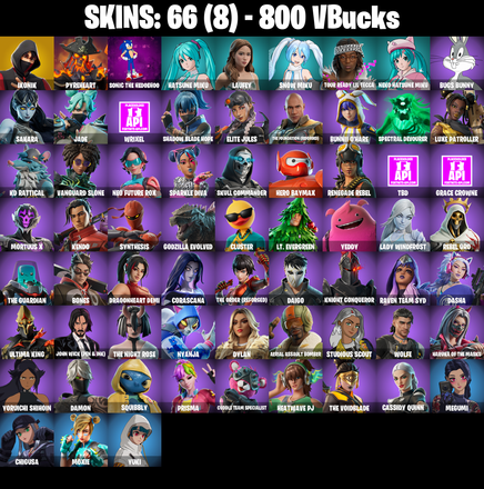 [66 SKINS] 🌸 IKONIK 🌸 Pyreheart 🌸 Sonic the Hedgehog 🌸 Hatsune Miku 🌸 Laufey 🌸 Snow Miku 🌸 Tour Ready Lil Tecca 🌸 Neko Hatsune Miku 🌸 (PC/PSN) — image 2