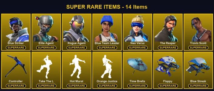 🎮 67 Skins 💎 850 V-Bucks ⚡ Lvl 1403 | Blue Striker | Elite Agent | Rogue Agent 🏆 353 Wins — Fortnite account listing