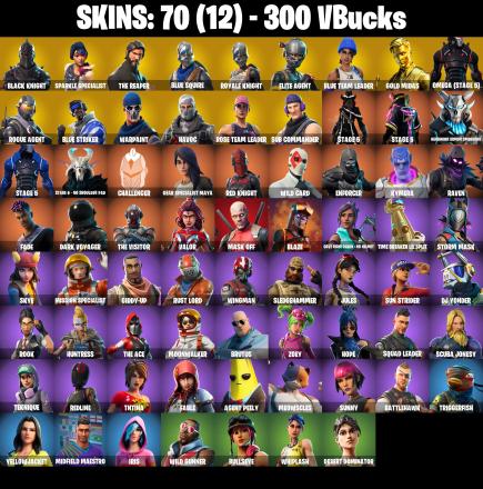 🎆70 SKINS ⚡️PC/PSN/XBOX⚡️ BLACK KNIGHT 👑 SPARKLE SPECIALIST 👑 THE REAPER 👑 BLUE SQUIRE 👑 ROYALE KNIGHT 👑 ELITE AGENT ⚡️ 300 VB 📧 FULL ACCESS #L428 — image 2