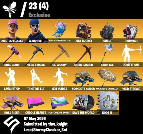 72 Skins 🔥 Rose Team Leader | Warpaint | Rose Glow | Fish Thicc | 850 VB ✅ Full Access [PC/PSN/XBOX] — image 7