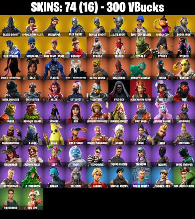 🎆74 SKINS ⚡️PC/PSN/XBOX⚡️ BLACK KNIGHT 👑 SPARKLE SPECIALIST 👑 THE REAPER 👑 BLUE SQUIRE 👑 ROYALE KNIGHT 👑 ELITE AGENT ⚡️ 300 VB 📧 FULL ACCESS #L427 — image 2