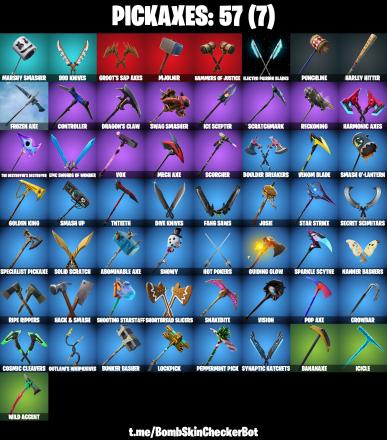 78 Skins|Travis Scott,Hot Marat,Rage,Midas Fully Golden,Laugh It Up,Take The Elf,Harley Hitter,Crystal,Harley Quinn,Crowbar,Flappy,Aura,Tilted Teknique,Peely,DJ — image 2