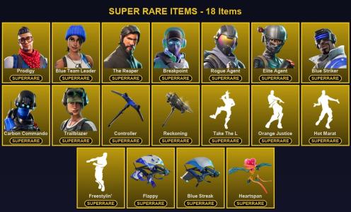 🎮 86 Skins 💎 100 V-Bucks ⚡ Lvl 649 | Prodigy | Blue Team Leader | The Reaper 🏆 114 Wins — Fortnite account listing