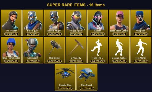 🎮 88 Skins 💎 100 V-Bucks ⚡ Lvl 894 | The Reaper | Blue Squire | Royale Knight 🏆 187 Wins — Fortnite account listing