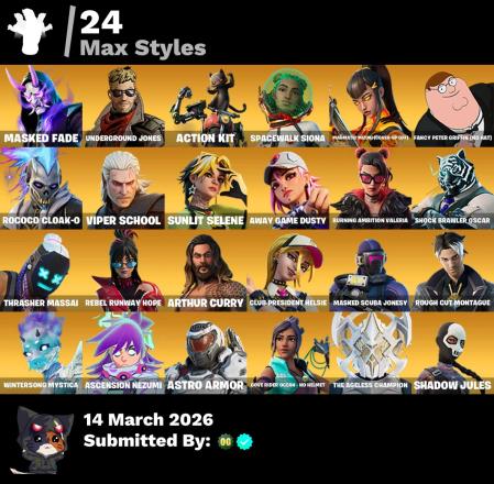 💜94 SKINS💜PSN XBOX NINTENDO PC💜200-vBUCKS💜 BACHII VICTORIA SAINT QUEEN OF HEARTS SKULL RANGER TSUKI SNUGGS📌TROPICAL PUNCH ZOEY✅UNPEELY📌SUMMER FABLE✅RAPTOR STONEHEART JOHN WICK📌DREAD OMEN — image 2