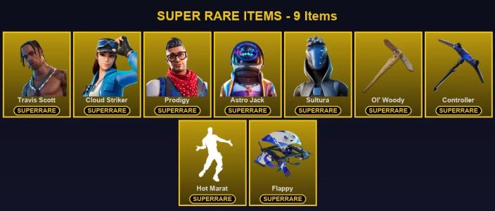 🎮 94 Skins 💎 600 V-Bucks ⚡ Lvl 1079 | Travis Scott | Cloud Striker | Prodigy 🏆 140 Wins — Fortnite account listing