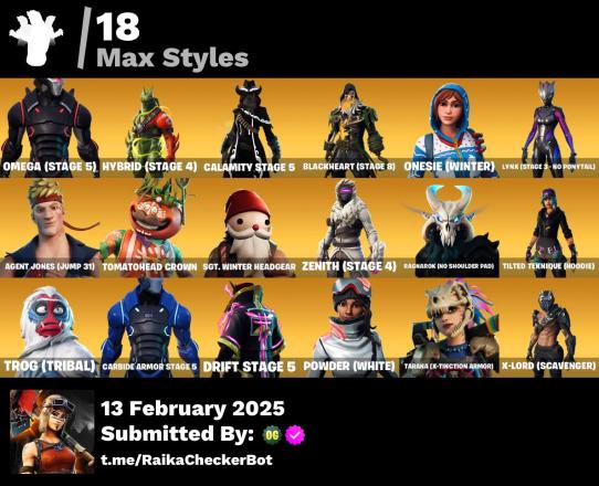 96 SKINS | THE REAPER | ELITE AGENT | OMEGA(stage 5) | OG STW | BATMAN | LARA CROFT | ORANGE JUSTICE | TAKE THE L — image 8
