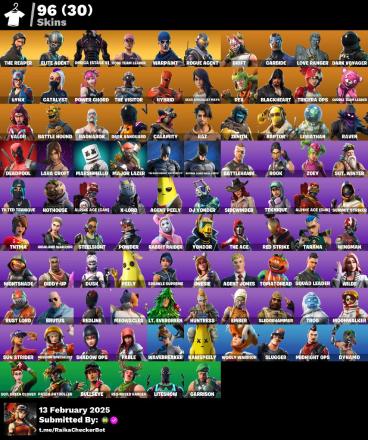 96 SKINS | THE REAPER | ELITE AGENT | OMEGA(stage 5) | OG STW | BATMAN | LARA CROFT | ORANGE JUSTICE | TAKE THE L — image 3