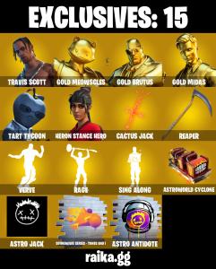 💥 EXCLUSIVE OFFER 💥(PC/PSN/XBOX) 95 SKINS 💫 Travis Scott ⚡️ Gold Meowscles 💍 Gold Brutus ⚡️ Gold Midas 💍 Tart Tycoon ⚡️ Heron Stance Hero 💍 Eternal Knight / | 3450 V-Buck | PARENTAL CONTROLS — Fortnite account listing