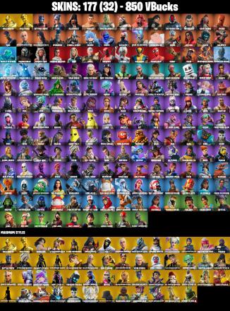 (PC) 850 VB) 177 SKINS / RENEGADE RAIDER / GOLD BRUTUS / GOLD MIDAS / OPTIMUS PRIME / LYNX / BLACKHEART / MENACE / SPECTRA KNIGHT / DRIFT / — image 1